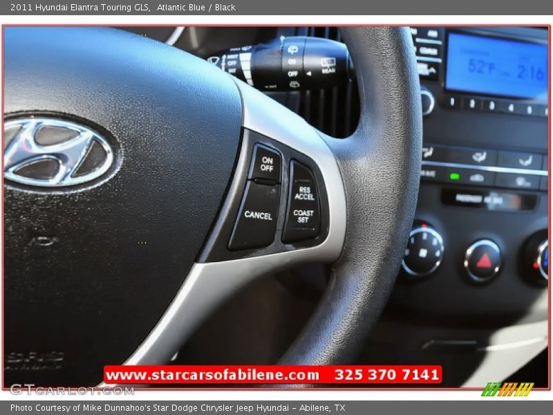 Atlantic Blue / Black 2011 Hyundai Elantra Touring GLS