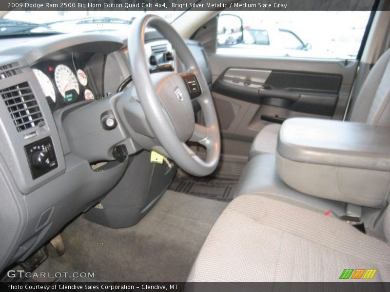 Bright Silver Metallic / Medium Slate Gray 2009 Dodge Ram 2500 Big Horn Edition Quad Cab 4x4