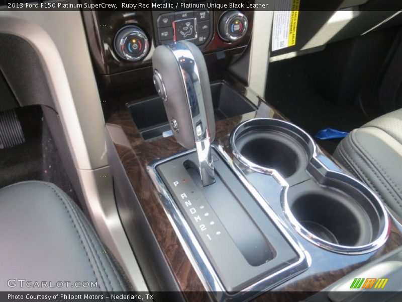 Ruby Red Metallic / Platinum Unique Black Leather 2013 Ford F150 Platinum SuperCrew