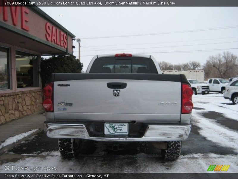 Bright Silver Metallic / Medium Slate Gray 2009 Dodge Ram 2500 Big Horn Edition Quad Cab 4x4