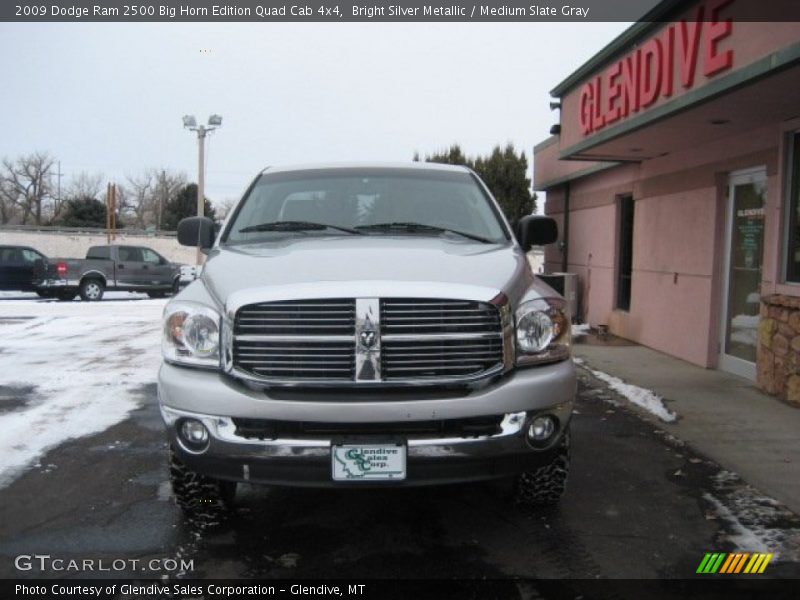 Bright Silver Metallic / Medium Slate Gray 2009 Dodge Ram 2500 Big Horn Edition Quad Cab 4x4