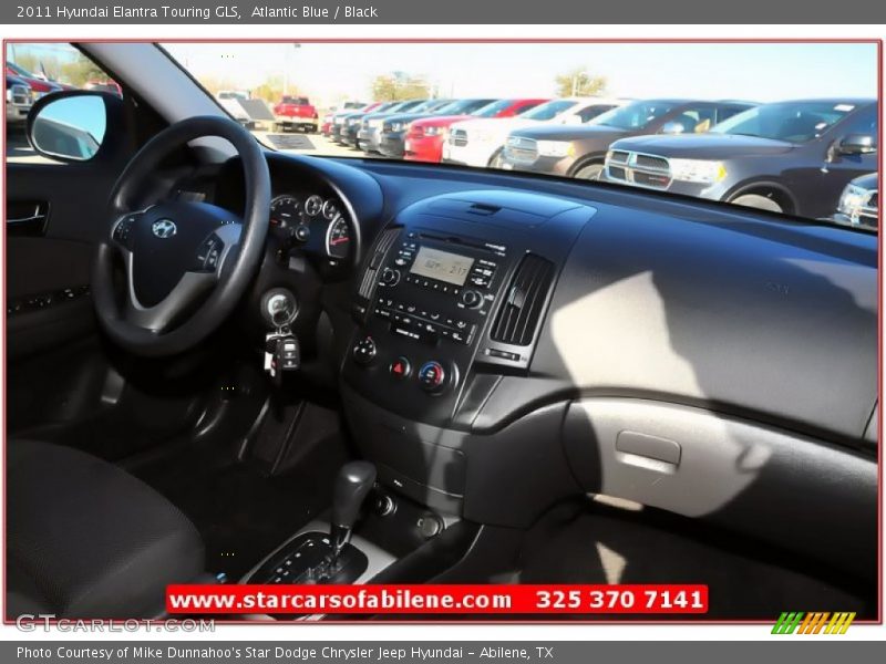 Atlantic Blue / Black 2011 Hyundai Elantra Touring GLS