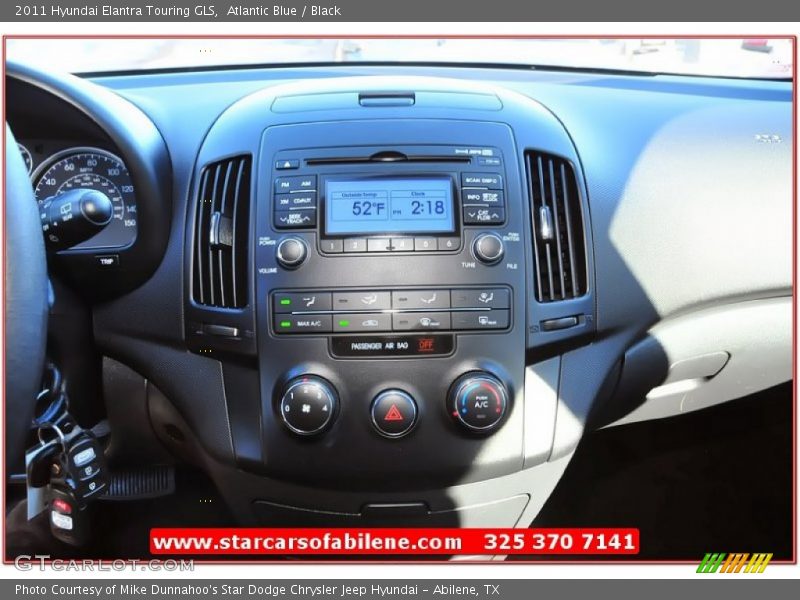 Atlantic Blue / Black 2011 Hyundai Elantra Touring GLS