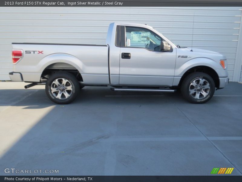 Ingot Silver Metallic / Steel Gray 2013 Ford F150 STX Regular Cab