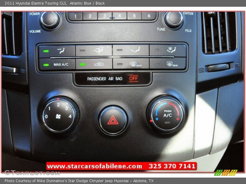 Atlantic Blue / Black 2011 Hyundai Elantra Touring GLS