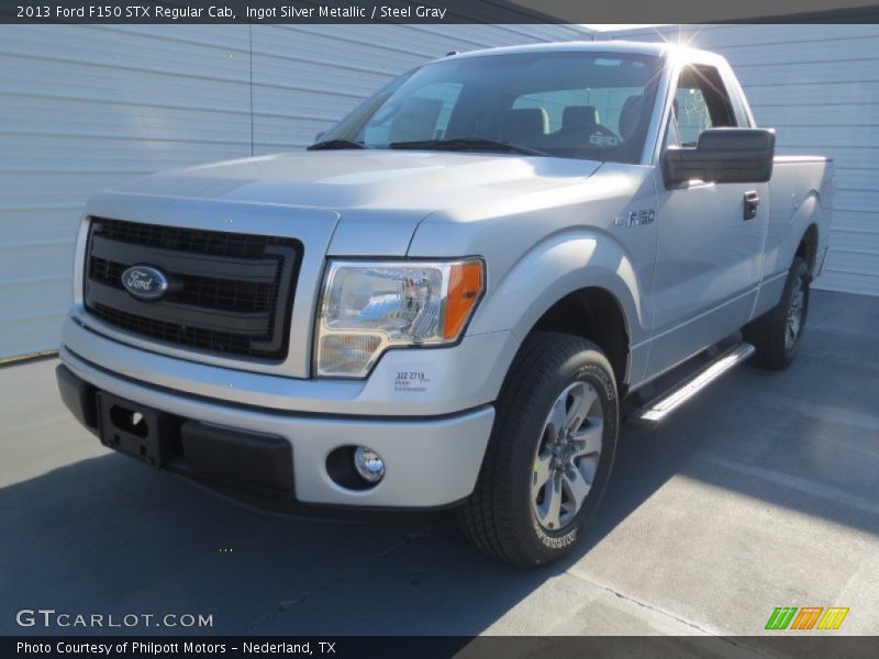 Ingot Silver Metallic / Steel Gray 2013 Ford F150 STX Regular Cab