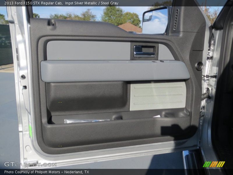Ingot Silver Metallic / Steel Gray 2013 Ford F150 STX Regular Cab