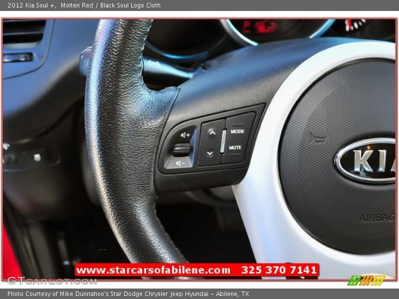Molten Red / Black Soul Logo Cloth 2012 Kia Soul +