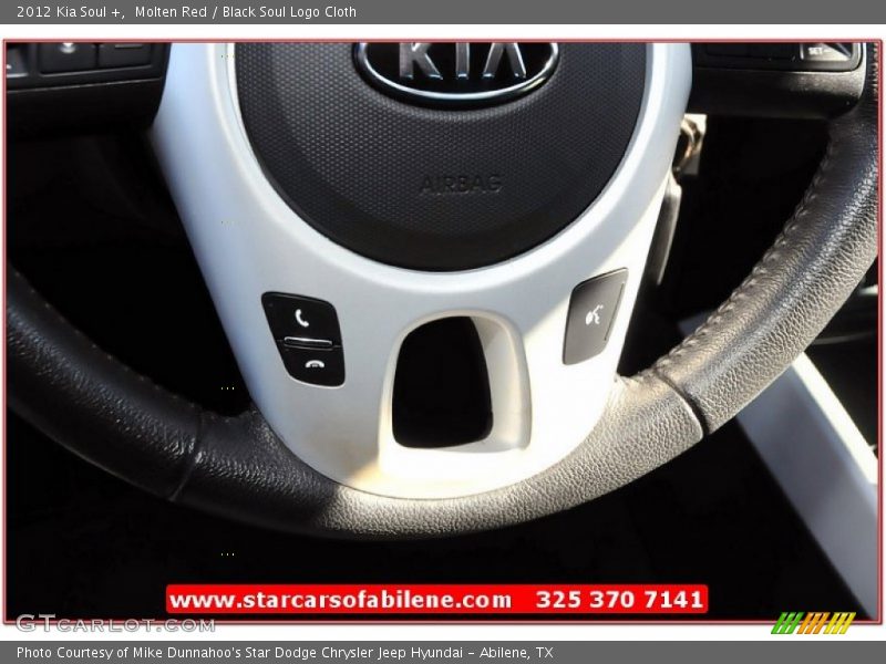 Molten Red / Black Soul Logo Cloth 2012 Kia Soul +