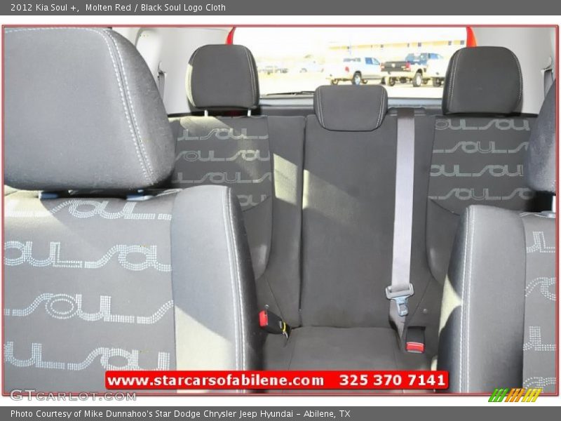 Molten Red / Black Soul Logo Cloth 2012 Kia Soul +