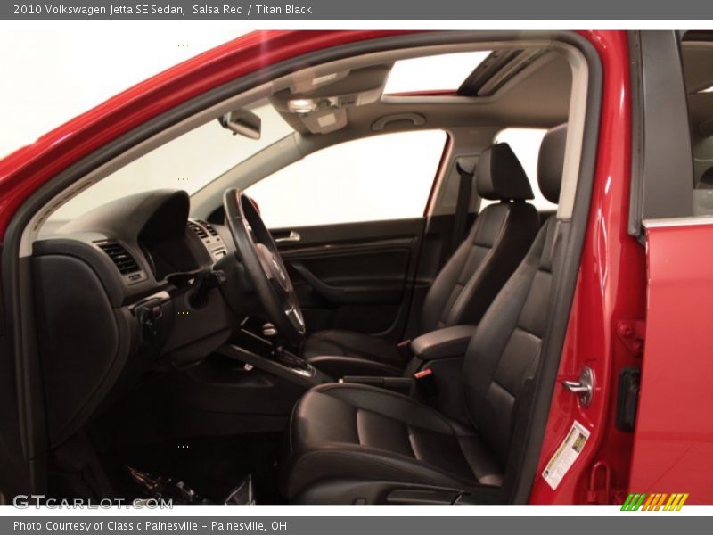Salsa Red / Titan Black 2010 Volkswagen Jetta SE Sedan