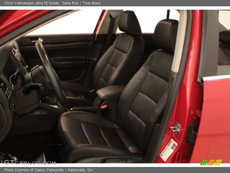 Salsa Red / Titan Black 2010 Volkswagen Jetta SE Sedan