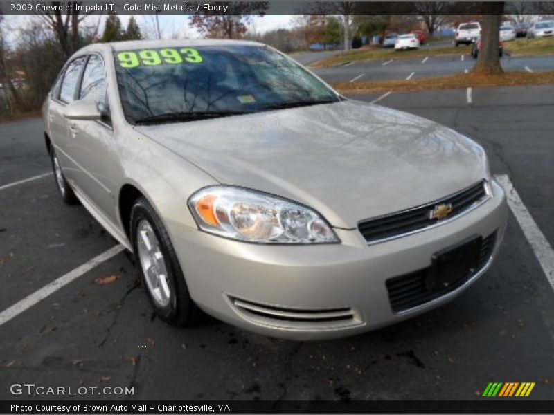 Gold Mist Metallic / Ebony 2009 Chevrolet Impala LT