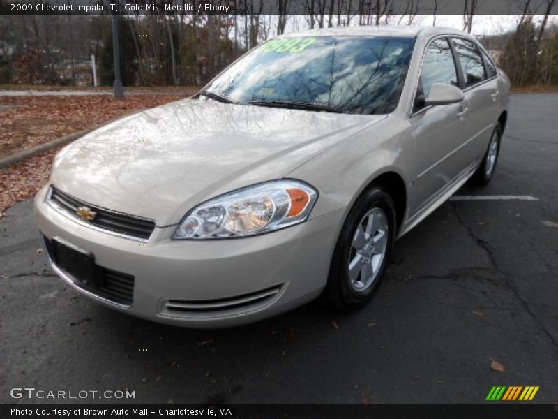 Gold Mist Metallic / Ebony 2009 Chevrolet Impala LT