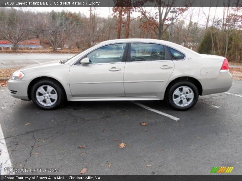 Gold Mist Metallic / Ebony 2009 Chevrolet Impala LT