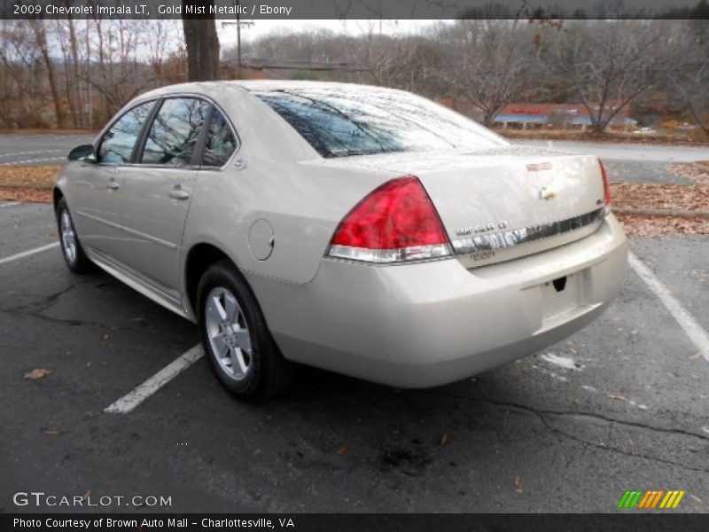 Gold Mist Metallic / Ebony 2009 Chevrolet Impala LT