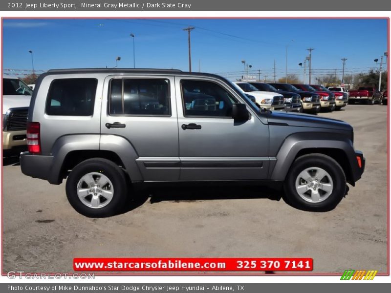 Mineral Gray Metallic / Dark Slate Gray 2012 Jeep Liberty Sport