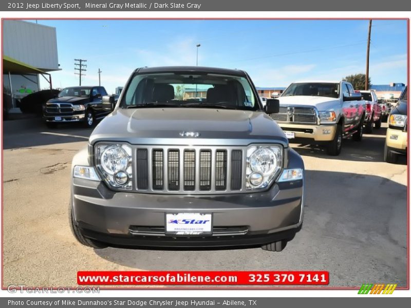 Mineral Gray Metallic / Dark Slate Gray 2012 Jeep Liberty Sport