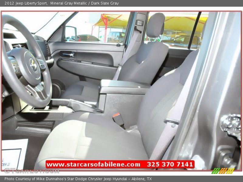 Mineral Gray Metallic / Dark Slate Gray 2012 Jeep Liberty Sport