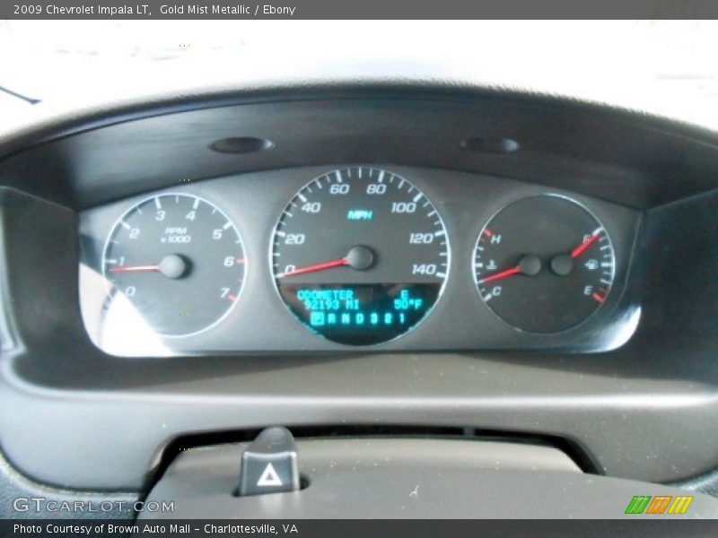 Gold Mist Metallic / Ebony 2009 Chevrolet Impala LT