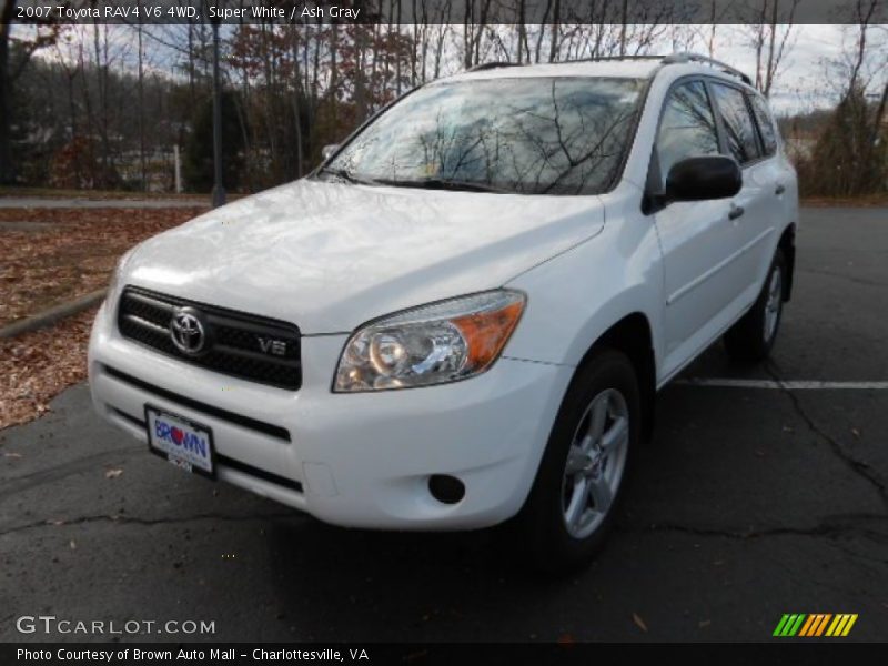 Super White / Ash Gray 2007 Toyota RAV4 V6 4WD