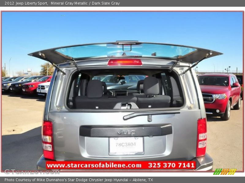 Mineral Gray Metallic / Dark Slate Gray 2012 Jeep Liberty Sport