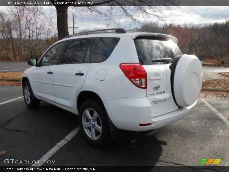 Super White / Ash Gray 2007 Toyota RAV4 V6 4WD
