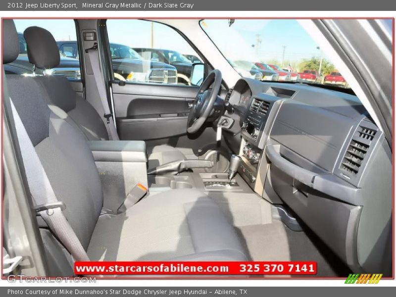 Mineral Gray Metallic / Dark Slate Gray 2012 Jeep Liberty Sport