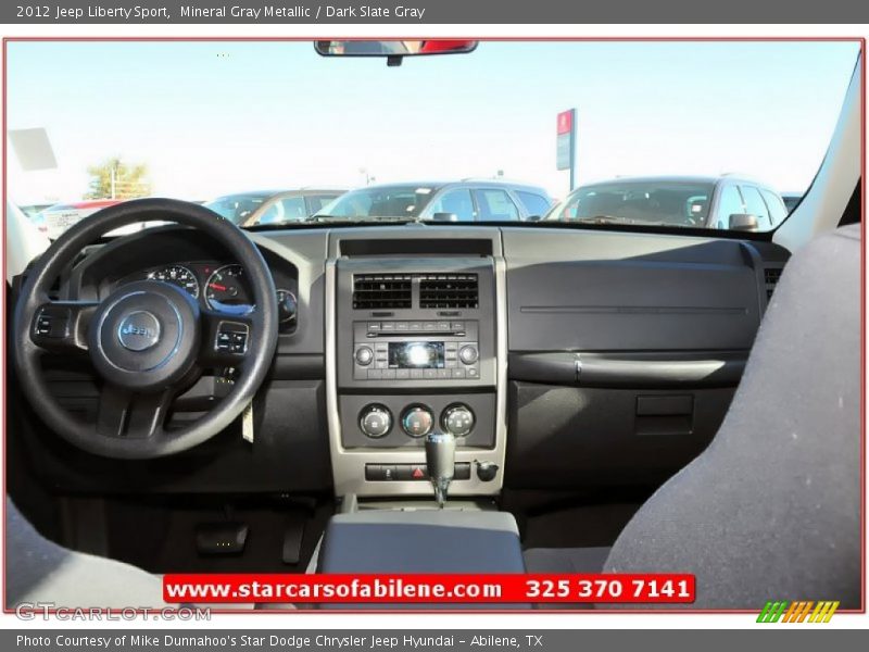 Mineral Gray Metallic / Dark Slate Gray 2012 Jeep Liberty Sport