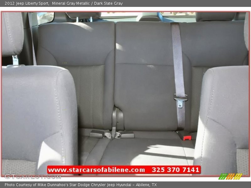 Mineral Gray Metallic / Dark Slate Gray 2012 Jeep Liberty Sport