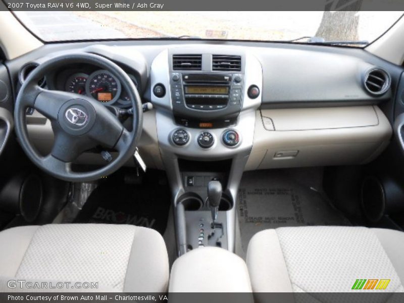 Super White / Ash Gray 2007 Toyota RAV4 V6 4WD