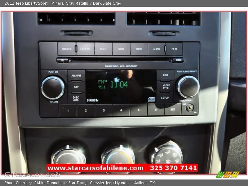 Mineral Gray Metallic / Dark Slate Gray 2012 Jeep Liberty Sport