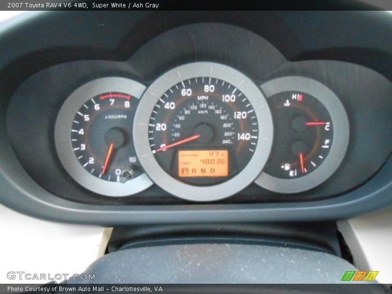 Super White / Ash Gray 2007 Toyota RAV4 V6 4WD