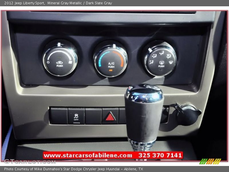 Mineral Gray Metallic / Dark Slate Gray 2012 Jeep Liberty Sport
