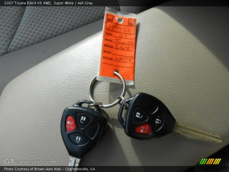 Super White / Ash Gray 2007 Toyota RAV4 V6 4WD