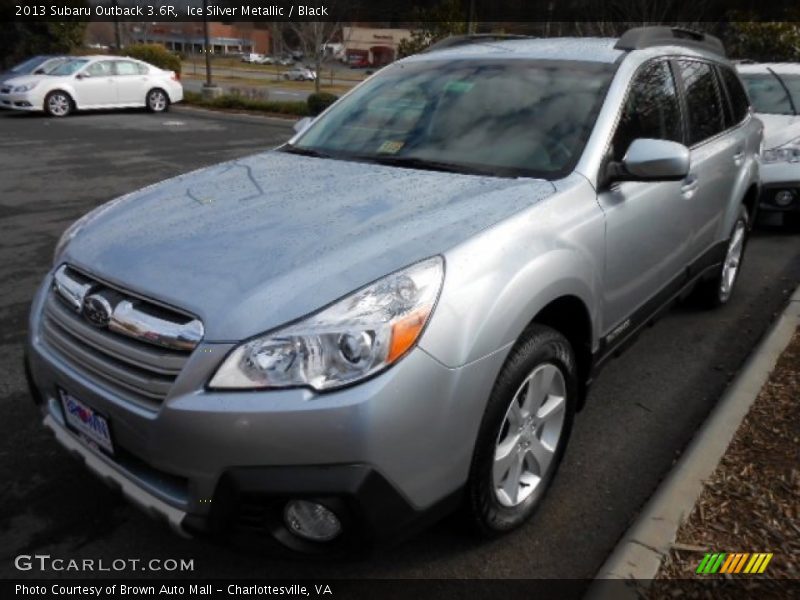 Ice Silver Metallic / Black 2013 Subaru Outback 3.6R