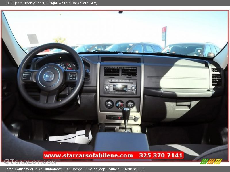 Bright White / Dark Slate Gray 2012 Jeep Liberty Sport