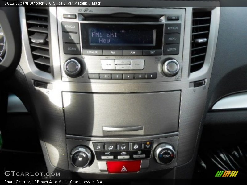 Ice Silver Metallic / Black 2013 Subaru Outback 3.6R