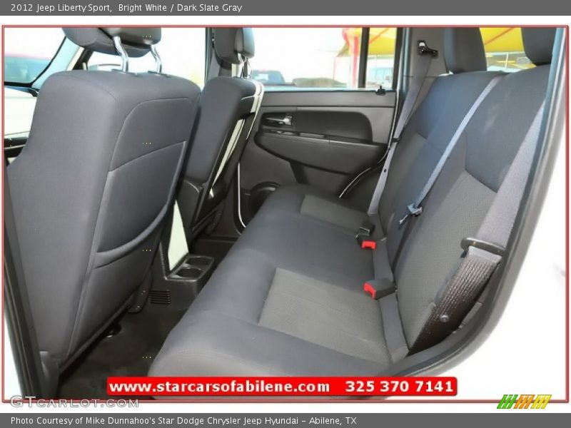 Bright White / Dark Slate Gray 2012 Jeep Liberty Sport
