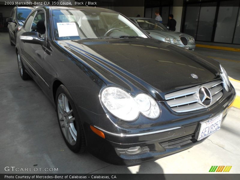Black / Black 2009 Mercedes-Benz CLK 350 Coupe