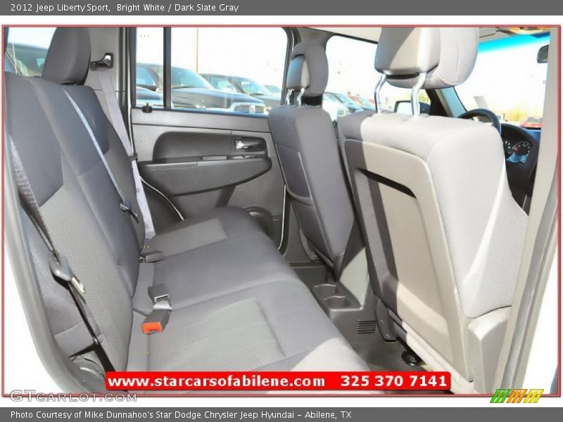 Bright White / Dark Slate Gray 2012 Jeep Liberty Sport