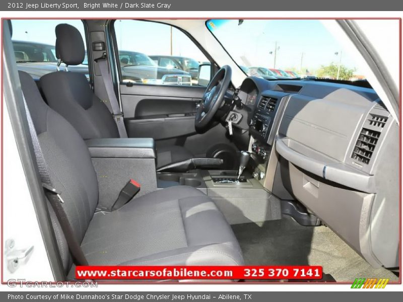 Bright White / Dark Slate Gray 2012 Jeep Liberty Sport
