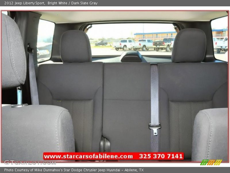 Bright White / Dark Slate Gray 2012 Jeep Liberty Sport