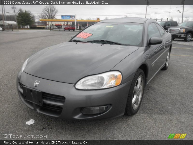 Dark Titanium Metallic / Black/Light Gray 2002 Dodge Stratus R/T Coupe