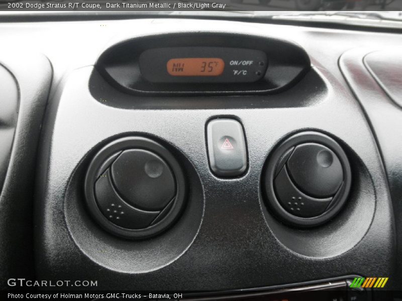 Dark Titanium Metallic / Black/Light Gray 2002 Dodge Stratus R/T Coupe