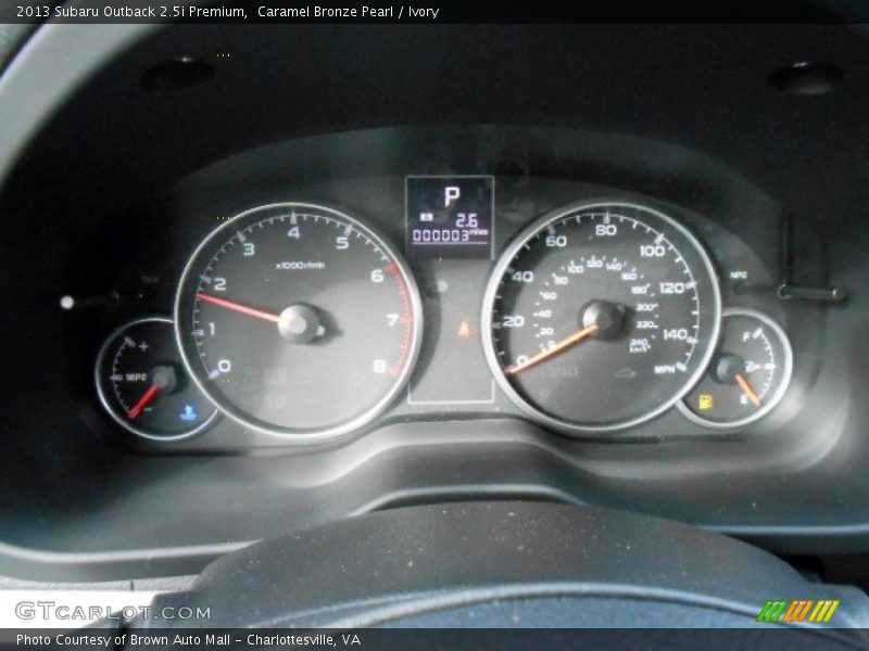 Caramel Bronze Pearl / Ivory 2013 Subaru Outback 2.5i Premium