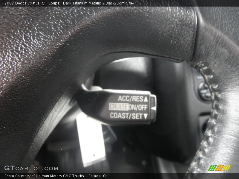 Dark Titanium Metallic / Black/Light Gray 2002 Dodge Stratus R/T Coupe