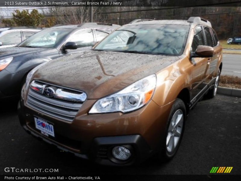 Caramel Bronze Pearl / Ivory 2013 Subaru Outback 2.5i Premium