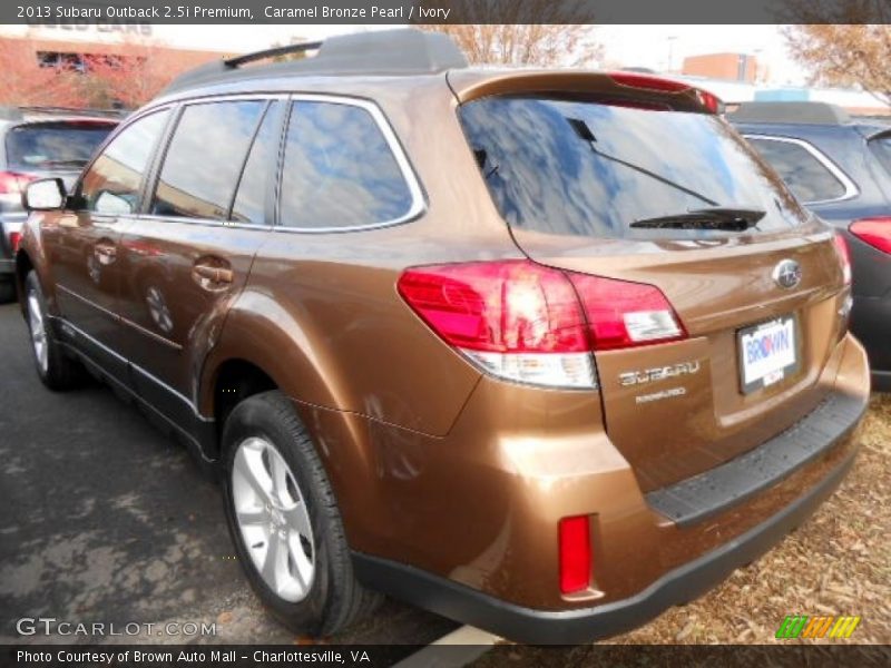 Caramel Bronze Pearl / Ivory 2013 Subaru Outback 2.5i Premium