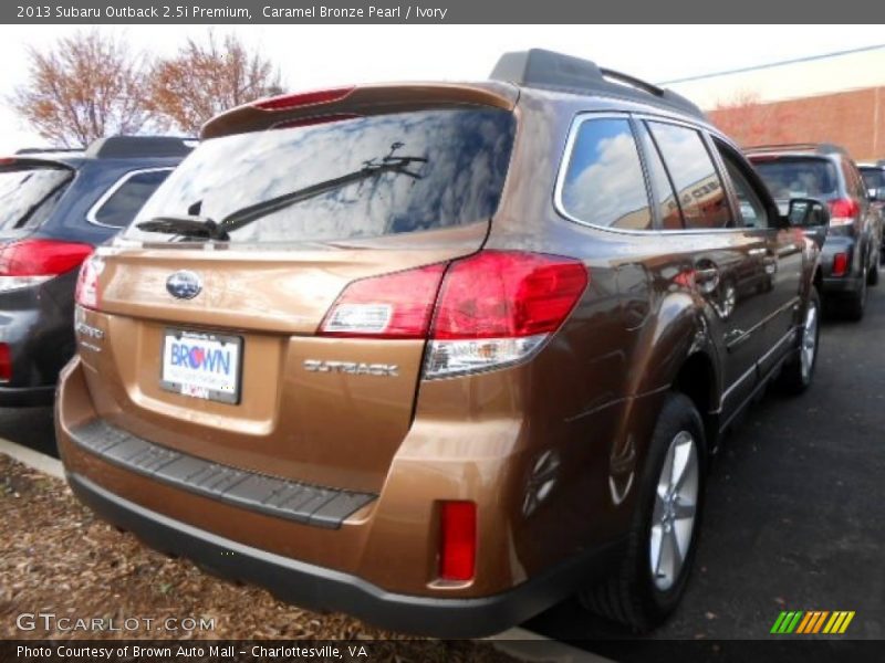Caramel Bronze Pearl / Ivory 2013 Subaru Outback 2.5i Premium